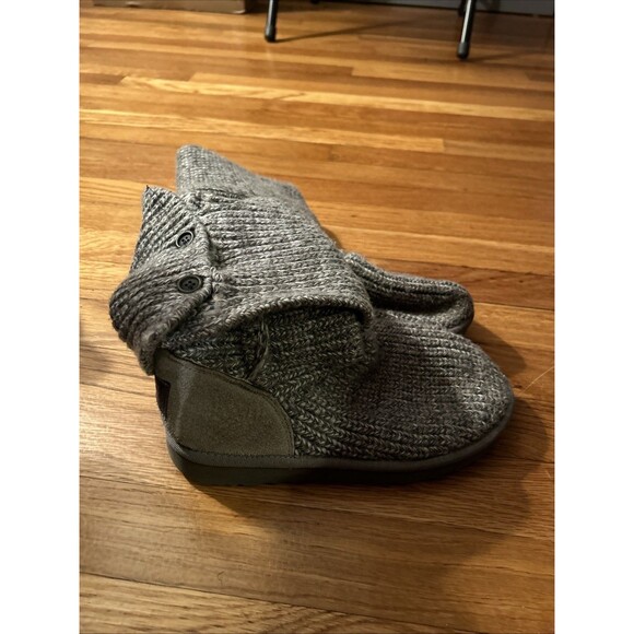 Ugg Womens Classic Cardy Tall Knit Sweater Boots Pull On Fold Over 5819, 5 NICE! - Picture 3 of 8